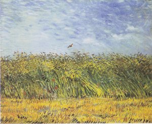 Cornfield with Poppies and Lark by Vincent van Gogh